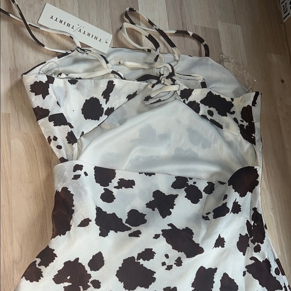 Black and White One Shoulder A-line Dress - Picture 4 of 4